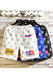 2023夏季印花短裤男ins宽松bf风情侣速干五分沙运动休闲裤2K24P20，男装休闲裤，电商A097
