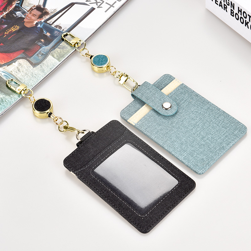 金属易拉扣工作牌多位胸扣布纹