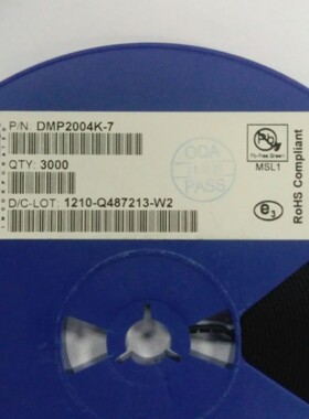 DMP2004K-7 [MOSFET P-Channel] SOT23 全新原装实体店现货