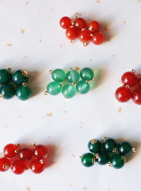 旗袍玉石纽扣盘扣头中式高档定制唐装礼服真丝香云纱衬衫汉服扣子