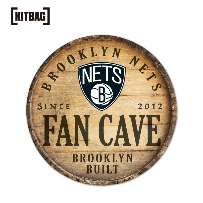 布鲁克林篮网队 14" 木牌