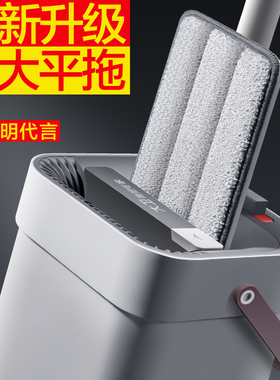 大卫平板拖把家用一拖干湿两用拖布拖地神器懒人免手洗净2026新款