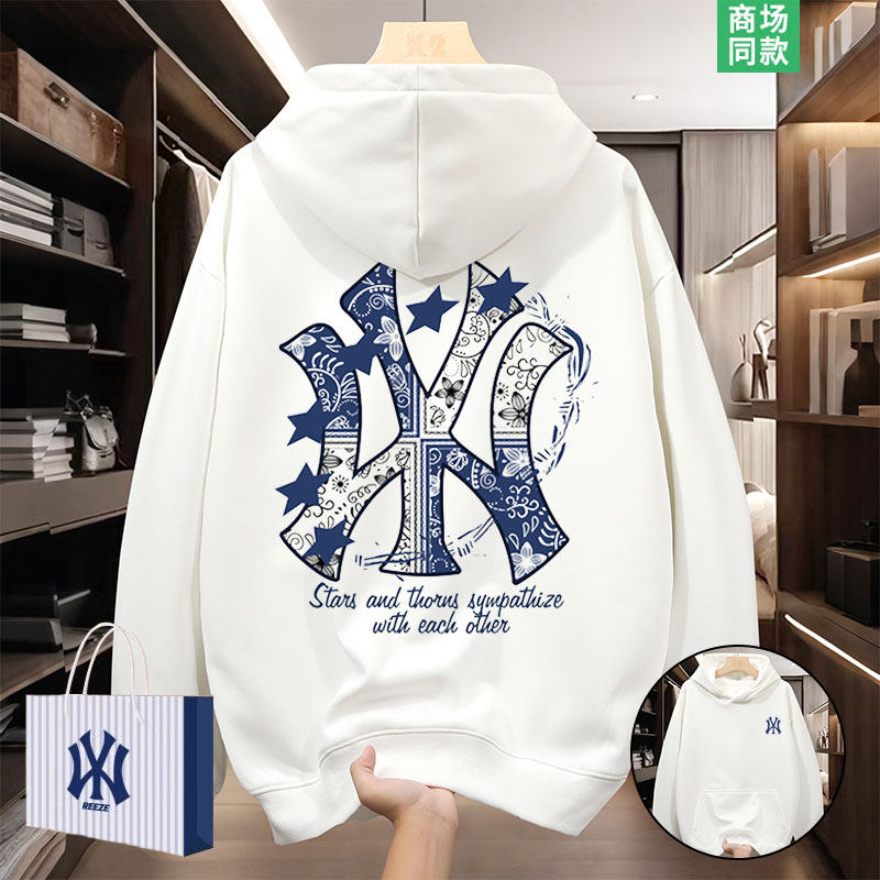 【一折专区】奥莱精选款丨美式重磅丨MLBREEZE卫衣连帽宽松情侣装
