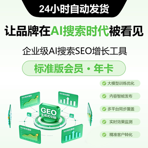 亿笔GEO企业AI搜索SEO会员标准版一个月季年卡会员正版兑换码