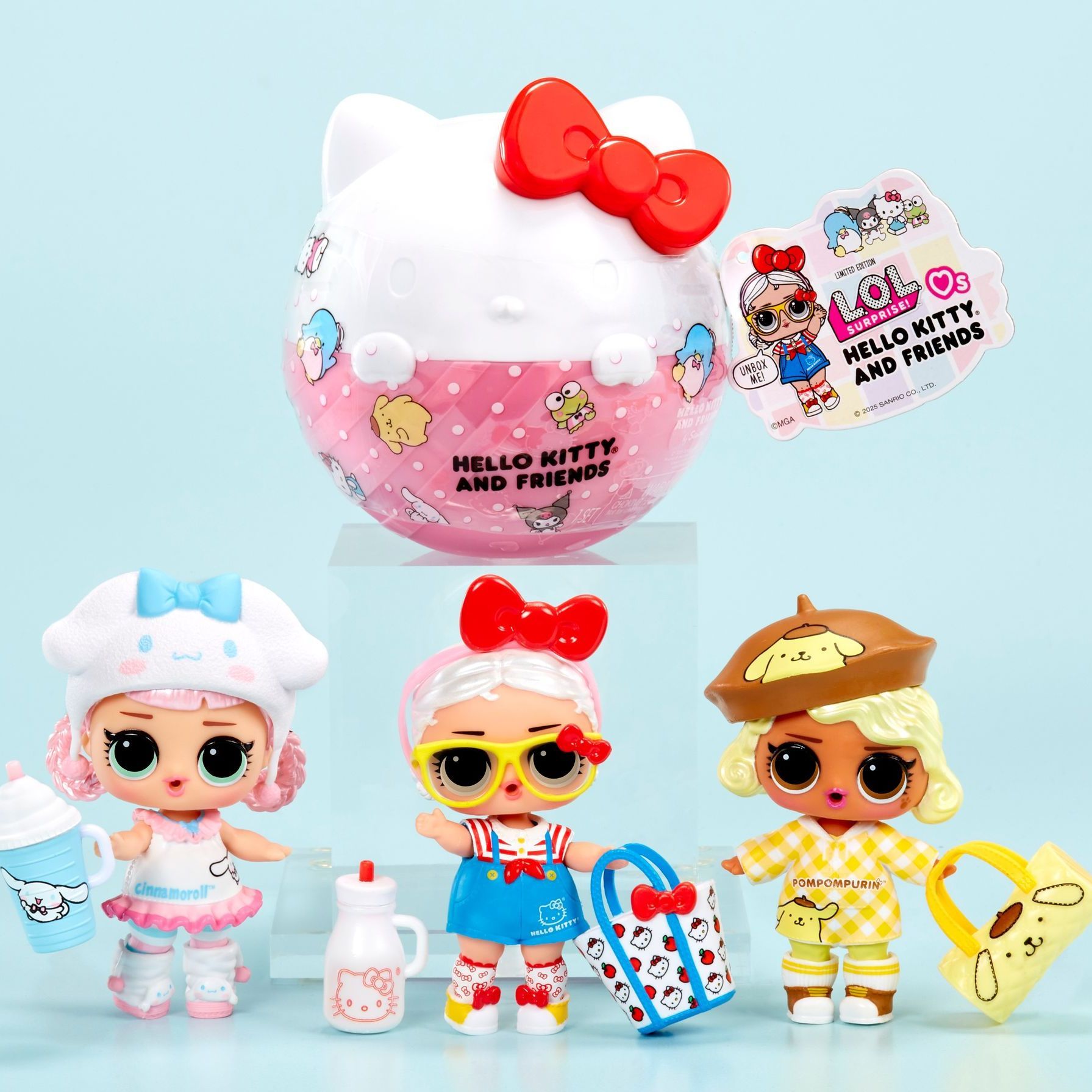 MGA LOL惊喜拆拆球盲盒男女孩玩具Hellokitty娃娃生日礼物收藏