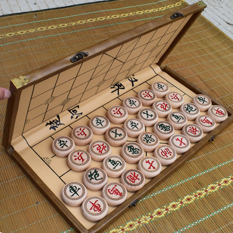 加厚中国象棋实木套装儿童家用成中国象棋