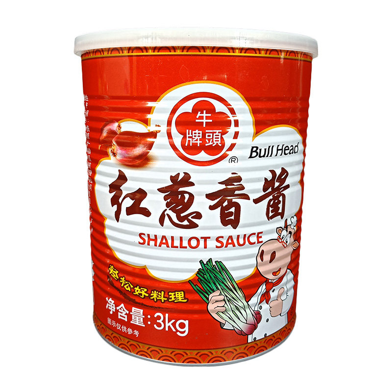 牛头牌红葱香酱3kg 香葱酱红葱肉燥饭调料 台湾进口酱料多省包邮