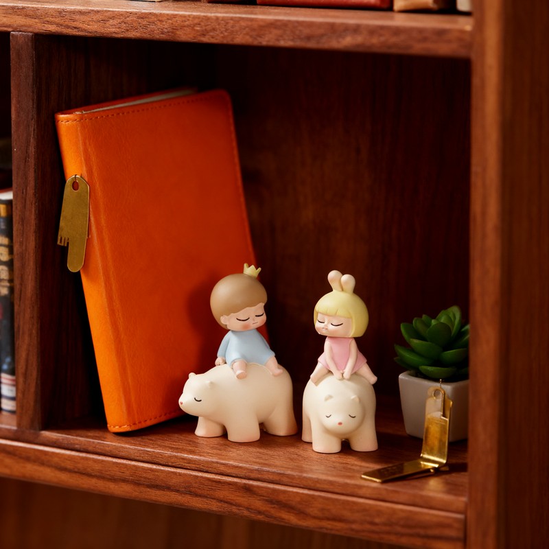 卡通风小熊桌面摆件治愈系