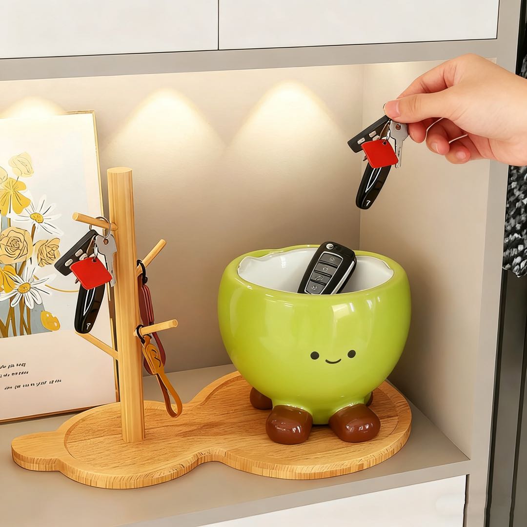 可爱卡通土豆造型钥匙收纳盒
