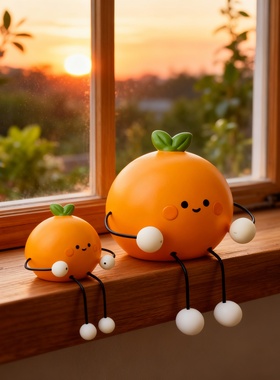 可爱橘子造型装饰摆件