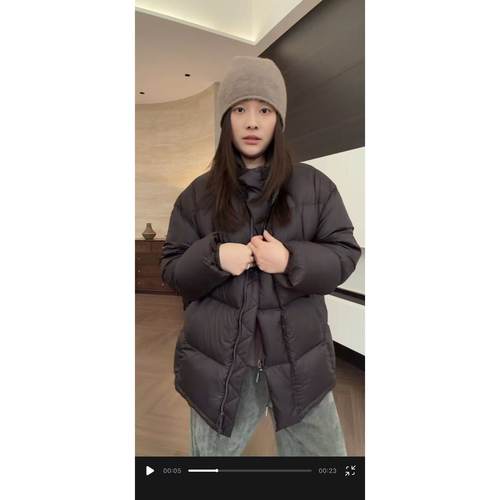 SANMI/叁米   立领方块白鸭绒羽绒服  6634