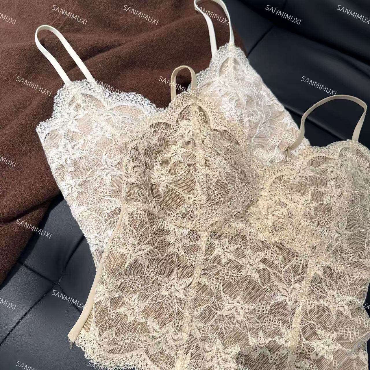 SANMI/叁米   蕾丝保暖吊带背心  77130,女装/女士精品,背心吊带,淘宝优惠券,粉丝福利购,淘宝优惠卷