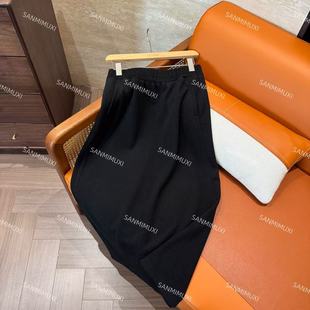 叁米 后开叉 冬季 醋酸系列显瘦长半身裙 H3703 神裙 SANMI