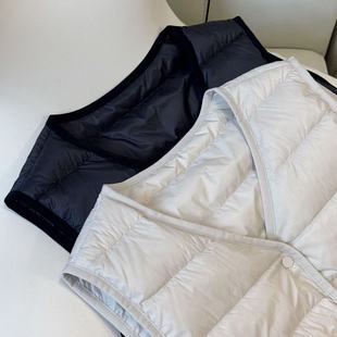 50577 轻薄V领叠穿羽绒马甲 SANMI 叁米