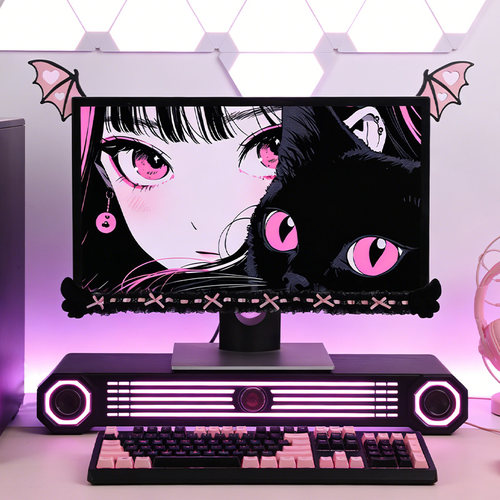 敲敲莓小恶魔蕾丝显示器边框