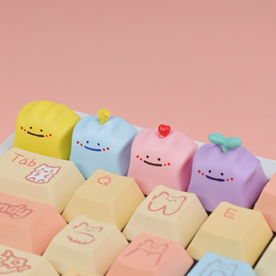 敲敲莓百变怪个性键帽可爱单个ESC机械键盘帽客制化立体键帽女礼