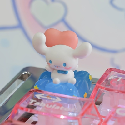 敲敲莓星云玉桂狗透光键帽