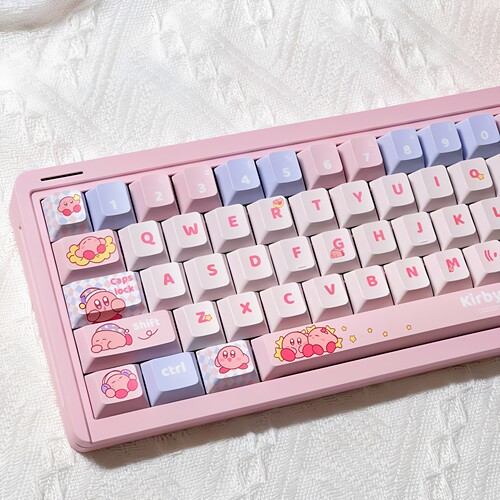 星之卡比可爱女生粉色键帽