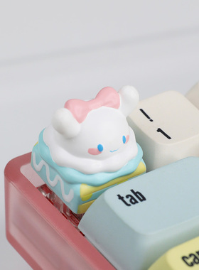 原创玉桂狗个性键帽可爱立体机械键盘键帽卡通十字单个ESC树脂