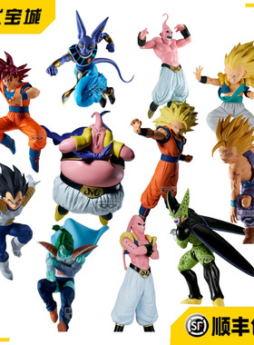 日版正品眼镜厂MATCH MAKERS七龙珠超GT超赛神孙悟空VS比鲁斯手办