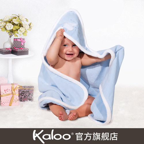 kaloo卡露儿新生儿初生吸水浴巾