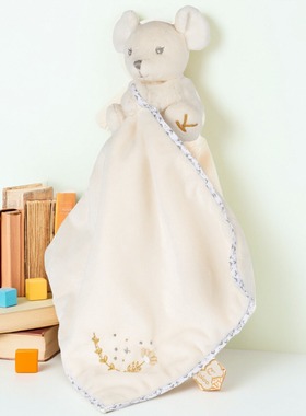 kaloo安抚巾婴儿可入口安抚玩具宝宝的阿贝贝安抚巾小老鼠安抚巾