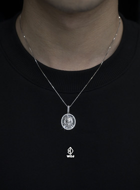 wbj定制珠宝12生肖吊坠项链 动物吊坠 银镀金S925纯银镀金银饰