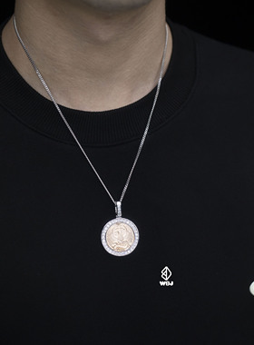 WBJ定制珠宝银银古巴莫桑石吊坠