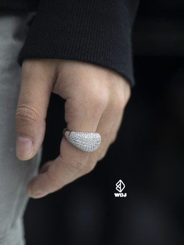WBJ定制珠宝通用银欧美戒指