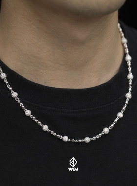 珠宝满钻项链镀金银饰品全国包邮