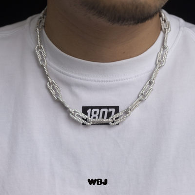 珠宝满镶嵌项链镀金银饰定制