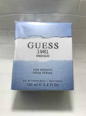 香港采购GUESS 1981 Indigo 盖尔斯1981靛蓝女淡香水100mlEDT包邮