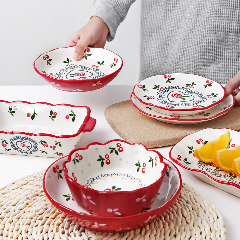 Beautiful net red single European and American Nordic household tableware bowl