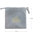 Large Gray Velvet Bag