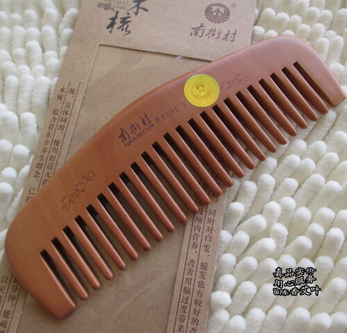 家用桃木梳南街村桃木梳子粗齿