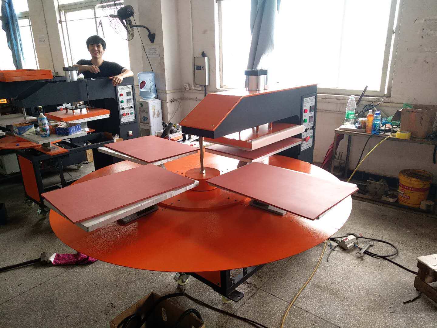 Dongguan Direct selling Clothing Heat Press Machine Pieces printing Heat Press Machine Pneumatic Clothing Station Heat Press Machinein the Textile fabrics/Accessories/Supporting, Garment processing equipment category - from Buy2taobao.com to provide professional Taobao agent buy service