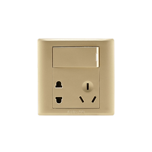 飞雕一开双控三控五孔插座中途开关家用带开关多控面板86型四孔联