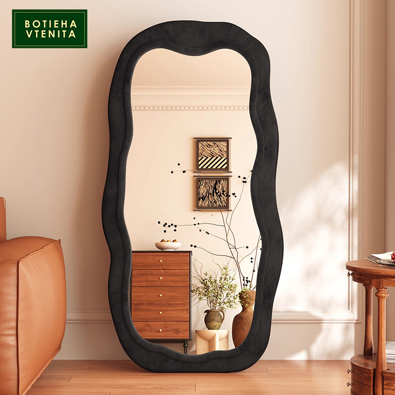 BOTIEHA VTENITA 全身镜落地镜家用女生卧室异形波浪穿衣镜高级感,住宅家具,穿衣镜,淘宝优惠券,粉丝福利购,淘宝优惠卷