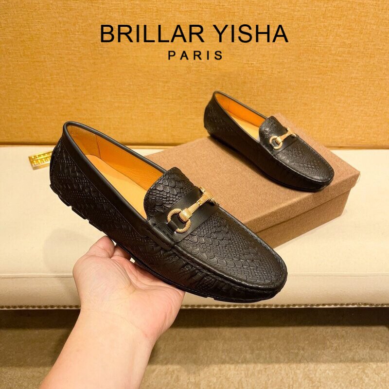BRILLARYISHA高端奢侈品豆豆鞋