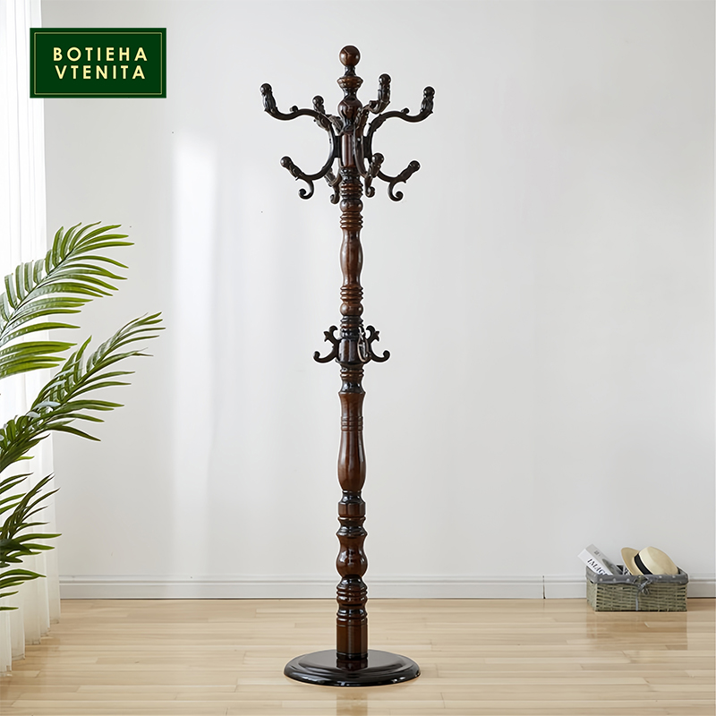 BOTIEHA VTENITA欧式实木落地衣帽架卧室客厅家用立式挂衣服架子