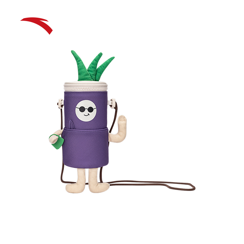 安踏斜挎包甘蔗包节节升高文具袋中考高考学生收纳包全运会周边