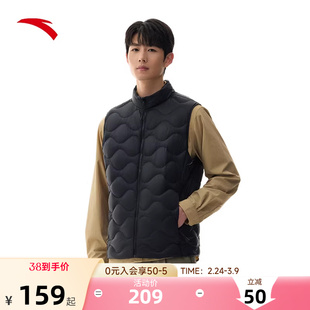 安踏大地之壳雪壳羽绒服轻薄款保暖马甲春季新款户外羽绒内胆外套