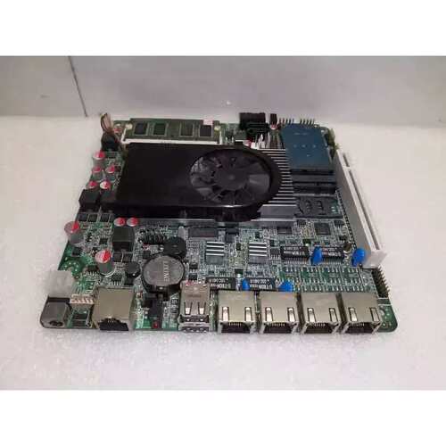 议价研域工控Atom D525四网路接口软路由主板 M5V