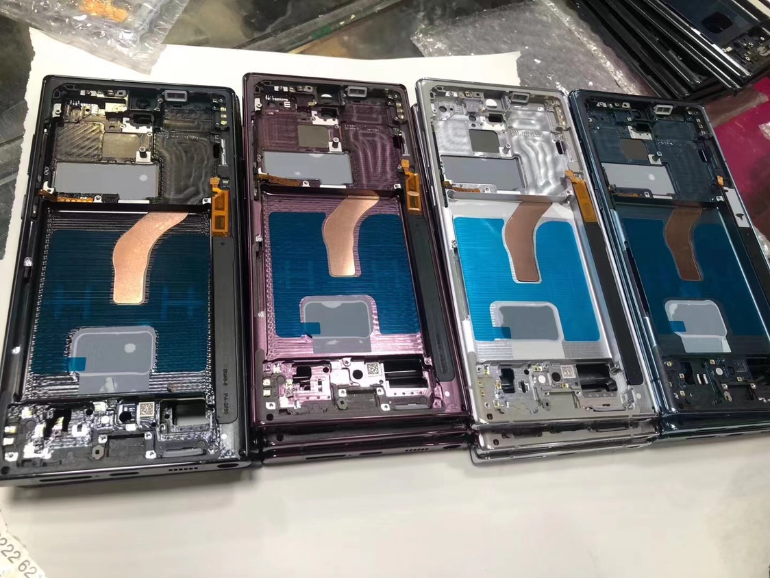 适用三星s22 s21ultra手机边框s23ultra中框s20+中框中壳原装全新