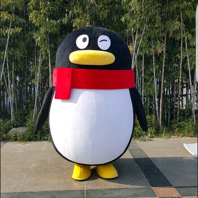 企鹅卡通人偶服装表演宣传道具动物黑色白色动漫公仔表演玩偶服饰