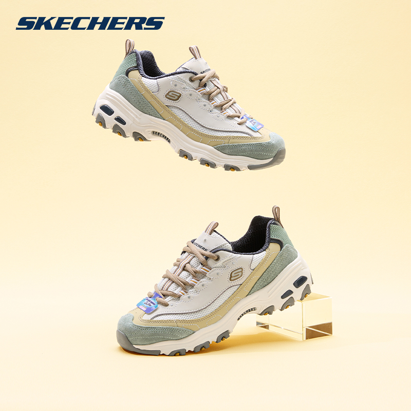 斯凯奇奶茶熊蓝莓甜酒老爹鞋女鞋