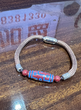 天眼彩绘朱砂天然朱砂手串女款本命年蛇年手链手串礼物