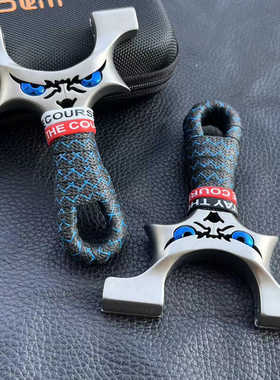 弓途正品440c不锈钢龙齿恶魔三代扁皮弹弓8020 9025户外精准竞技