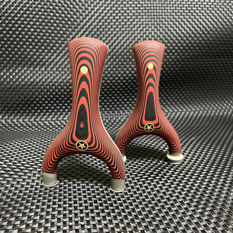 g10贴片钛合金可拆卸圆撑头飞虎弹弓小弓门反曲户外精准怀旧弹工