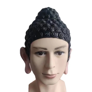 佛祖泳帽如来佛祖佛陀搞笑恶搞佛祖头套乳胶cosplay新款抖音同款